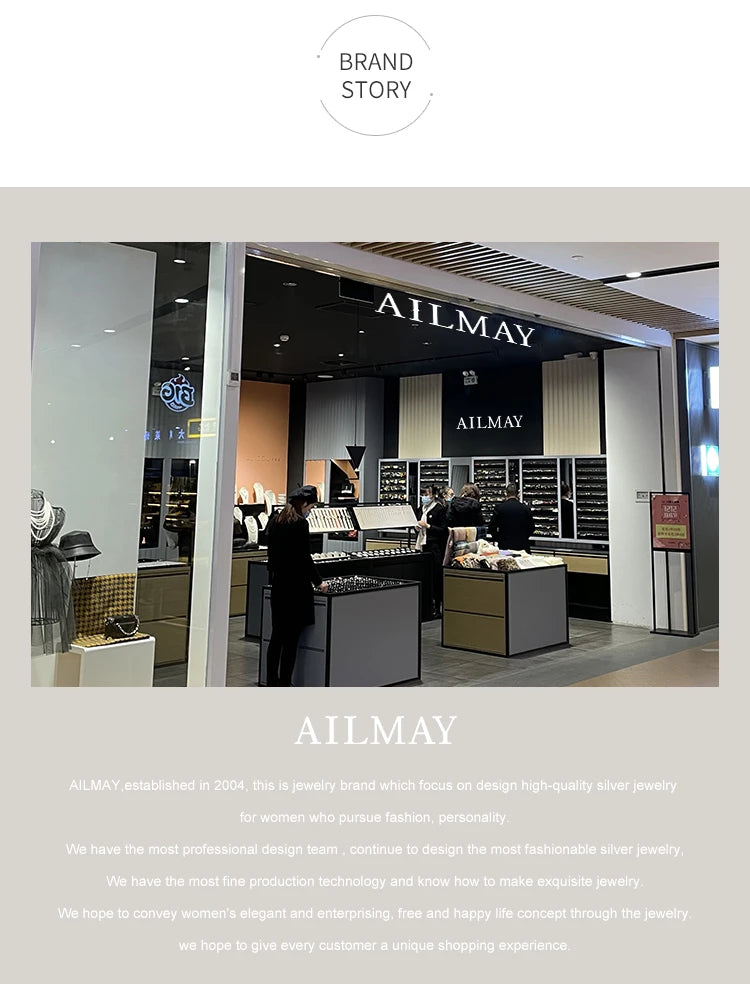 Ailmay Exquisite Luxury Rectangle 3ct AAAAA CZ Ring 925 Sterling Silver Rings For Women Wedding Engagement Fine Female Jewelry