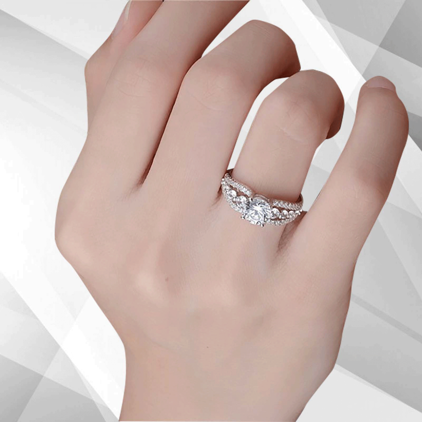 2.00Ct Round-Cut Diamond Solitaire Bridal Engagement Ring 18Ct White