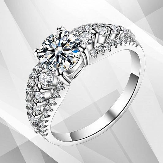 2.00Ct Round-Cut Diamond Solitaire Bridal Engagement Ring 18Ct White
