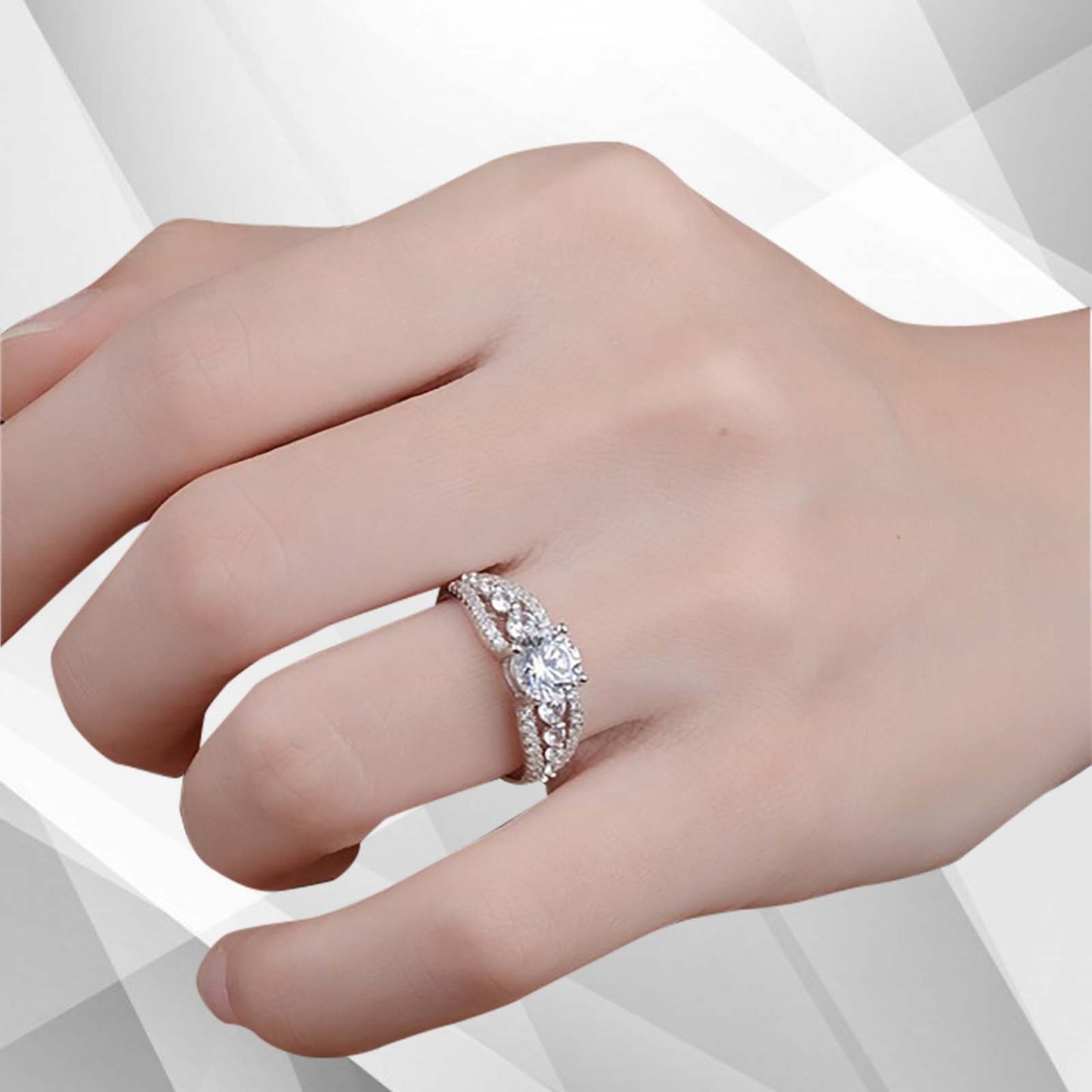 2.00Ct Round-Cut Diamond Solitaire Bridal Engagement Ring 18Ct White