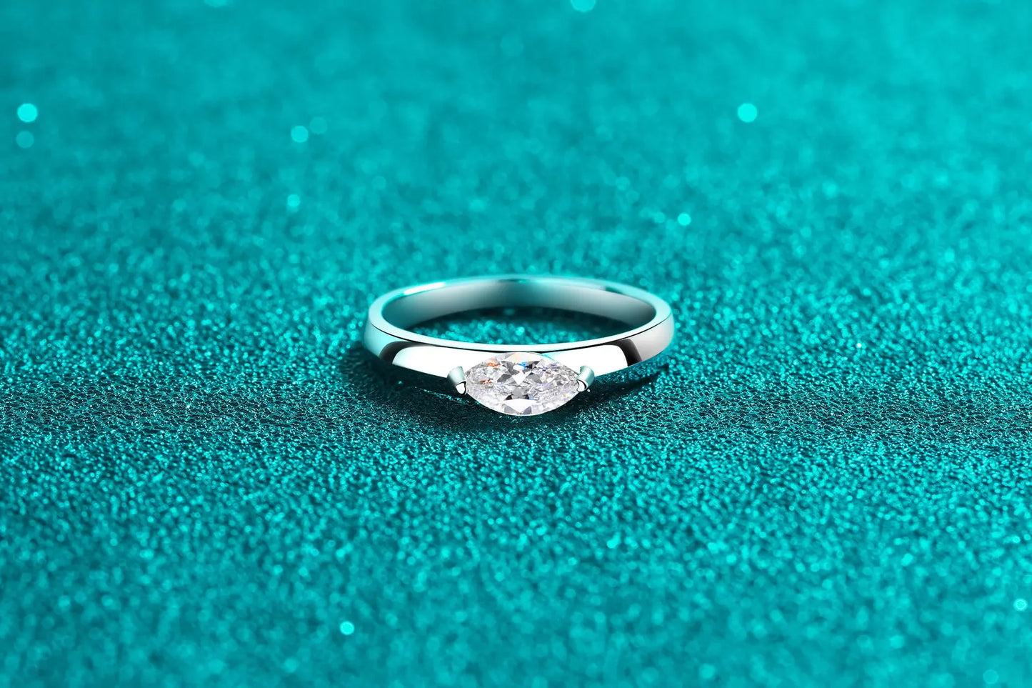 Luxury Women's Rings Horse Eye Simple New Niche High Design Ring Platinum Pt950 Moissanite Diamond Ring 0.5ct Wedding Jewelry