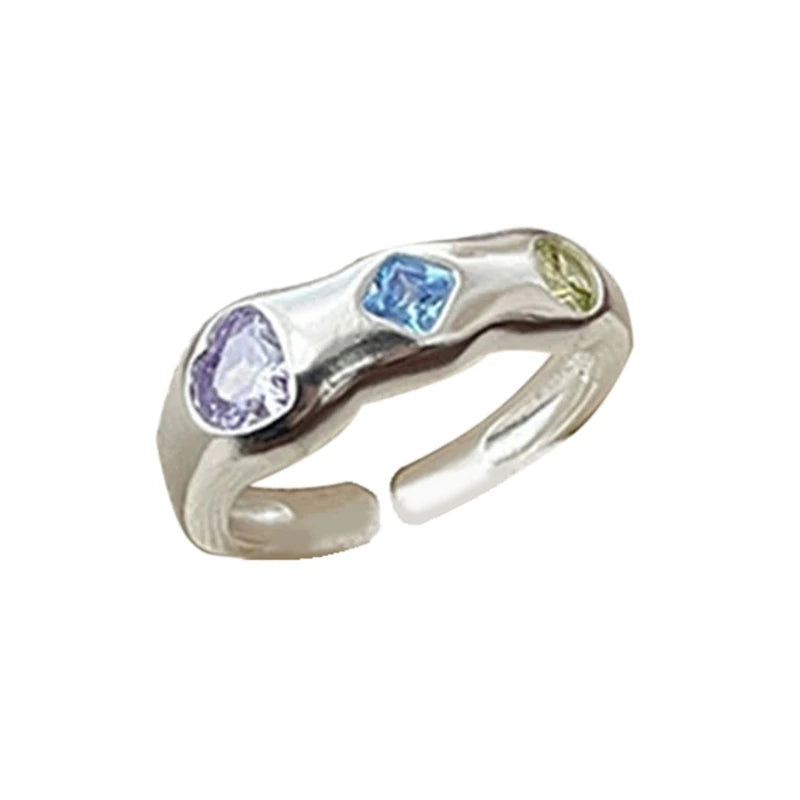 Engagement Rings Zircon Rings Women Party Jewelry Open Rings Finger Rings