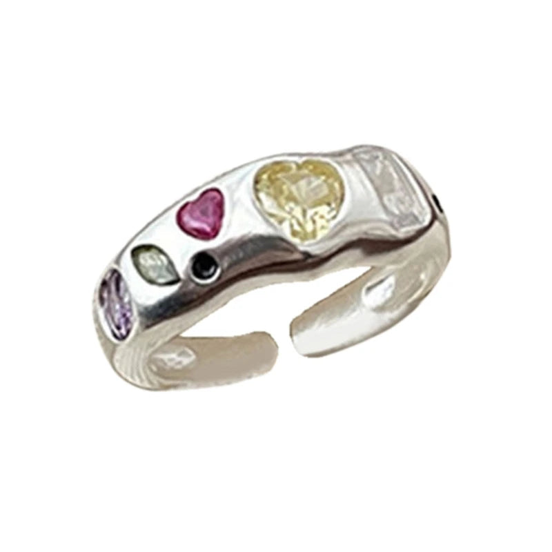 Engagement Rings Zircon Rings Women Party Jewelry Open Rings Finger Rings