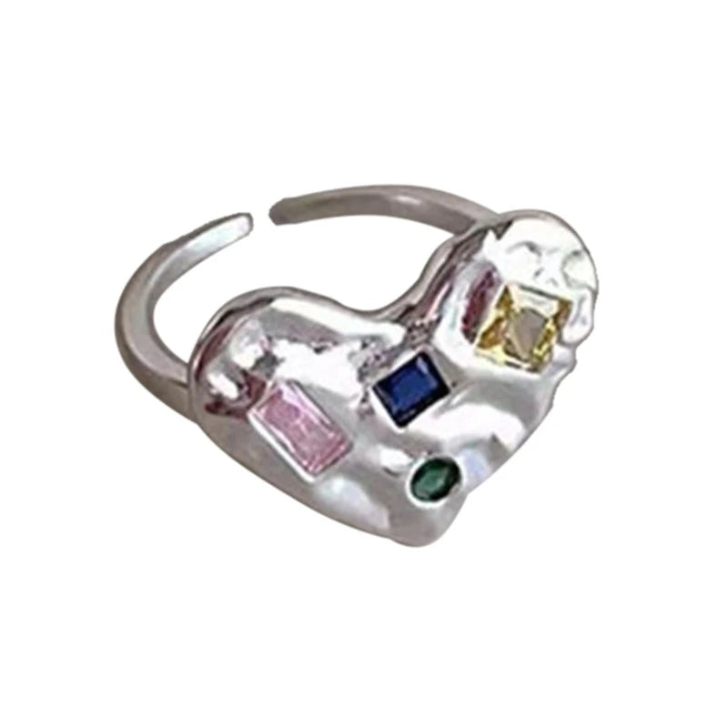 Engagement Rings Zircon Rings Women Party Jewelry Open Rings Finger Rings