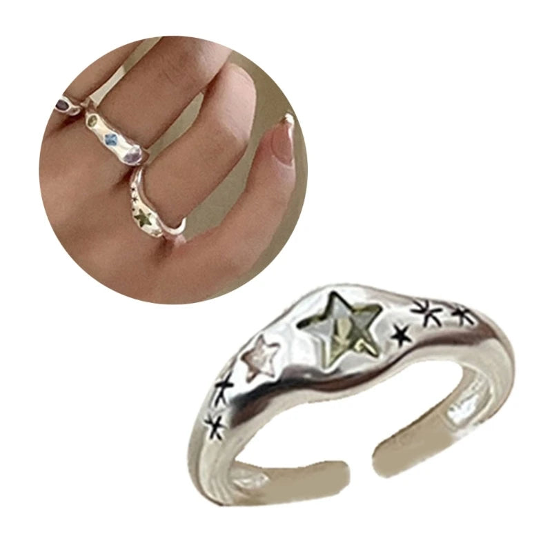 Engagement Rings Zircon Rings Women Party Jewelry Open Rings Finger Rings